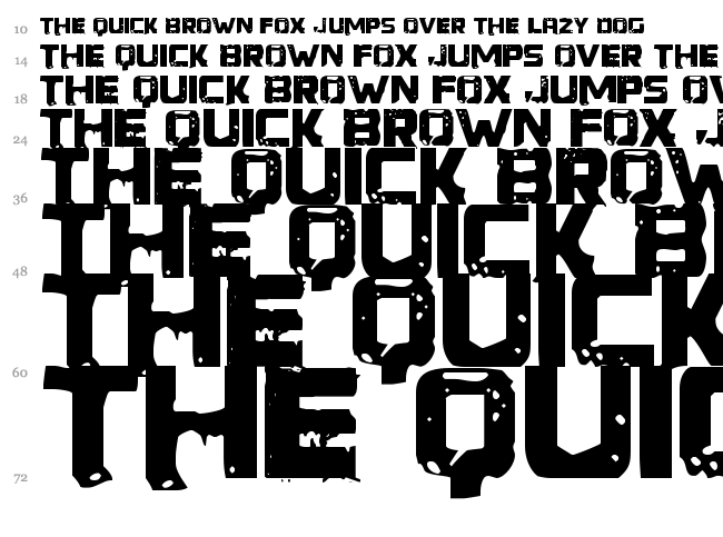 Generator Rex font waterfall